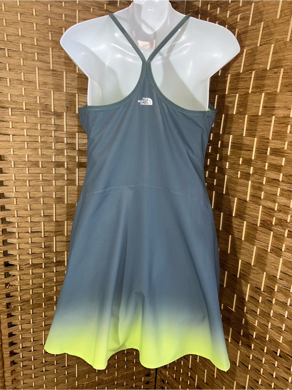 The North Face Active Tennis Dress Romper Skort Blue Green Ombré Women’s M - Picture 4 of 6